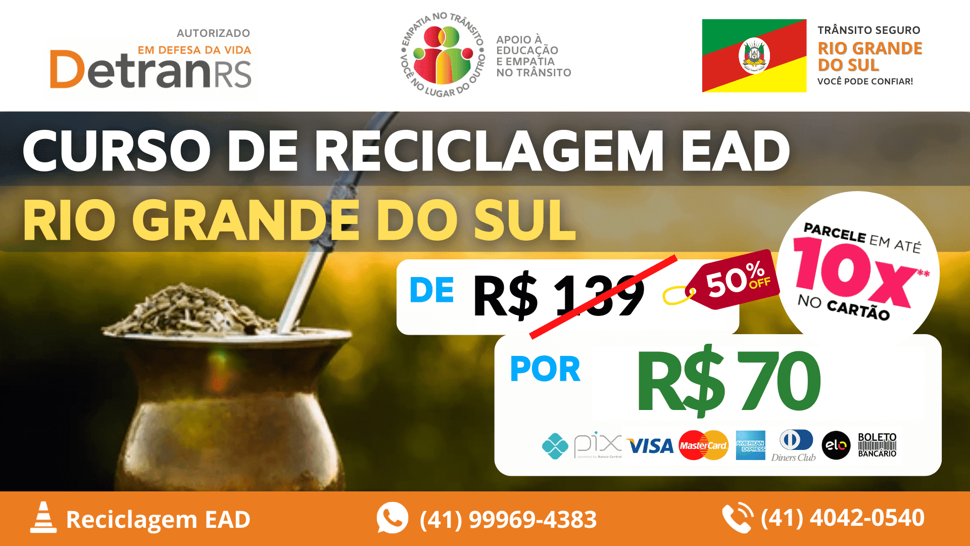 Promocao de R$ 139,00 por R$ 70,00
